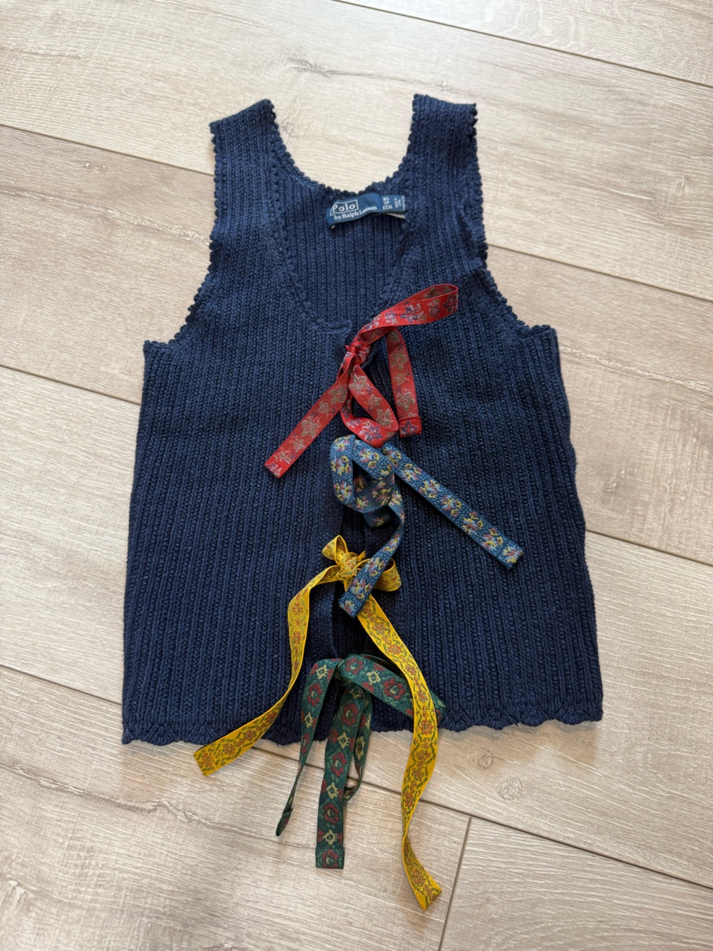 Polo by Ralph Lauren Navy Knit Tank
